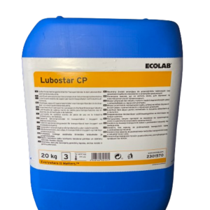 LUBOSTAR CP Lubrifiant de convoyeur sans savon pour le transport de cartons. Utilisation sur tous types de bandes transporteuses et avec de l'eau de toute dureté.